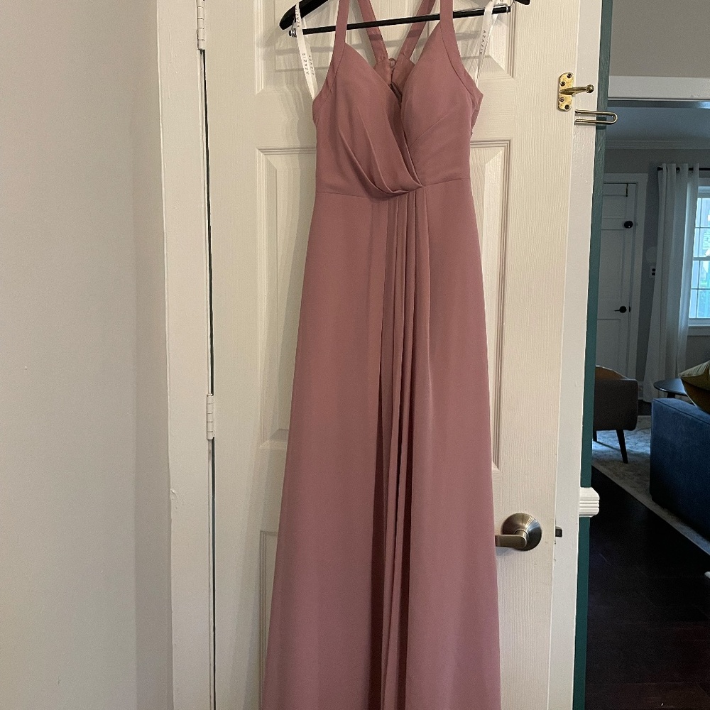 Azazie alanı vintage mauve bridesmaid dress NEVER WORN